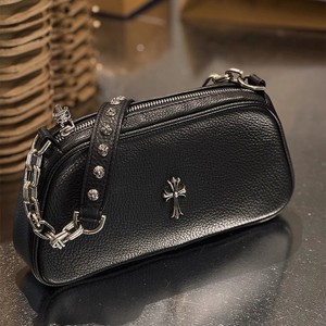 Kobidou Cross <b>Camera</b> <b>Bag</b> Black Horizontal Square Zipper Closure Chain Shoulder <b>Bag</b> Women's Fashionable Small Handbag - Product Image 1