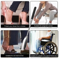 Extracteur de chausse-pied rétractable personnalisable OEM Outil à main télescopique extra long en acier inoxydable