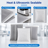 Tissu filtrant non tissé composite PET PP thermoscellable pour sachets de café, de thé et de plantes médicinales