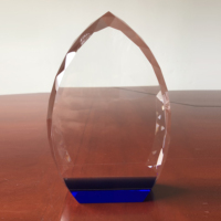 Trophée Flamme en Cristal Bleu K9, Fabrication Professionnelle en Usine, Nouveauté 2024, Récompenses en Cristal 2026