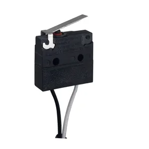 Micro com alça de microinterruptor de viagem com cabo, micro com fio 5 A 250 V com alça microinterruptor
