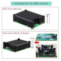 Radiador de aluminio grueso de 12 milímetros (C235), ventilador de refrigeración de 30 milímetros, mecanizado CNC, compatible con placa base Raspberry Pi 4 CM4