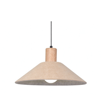 Luminaire suspendu minimaliste en feutre, abat-jour en PET recyclé pressé à chaud, forme personnalisable pour la décoration de café, bar, restaurant