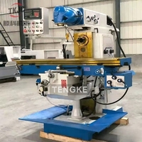 Machine de fraisage verticale et horizontale robuste X6436, tête pivotante, machine de perçage et de fraisage universelle à double usage pour métaux