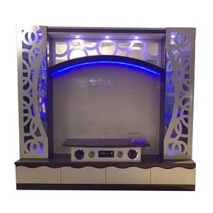 Modern Wooden Living Room Tv Cabinet Design Wall Mounted Tv Station Com Dvd Speaker Sala Tv Cabinet