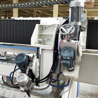 Máquina Biseladora de Bordes de Piedra de Alta Precisión con Calibración Automática, 16.5KW, 380V, Grosor Máximo de 20mm para Mármol y Granito