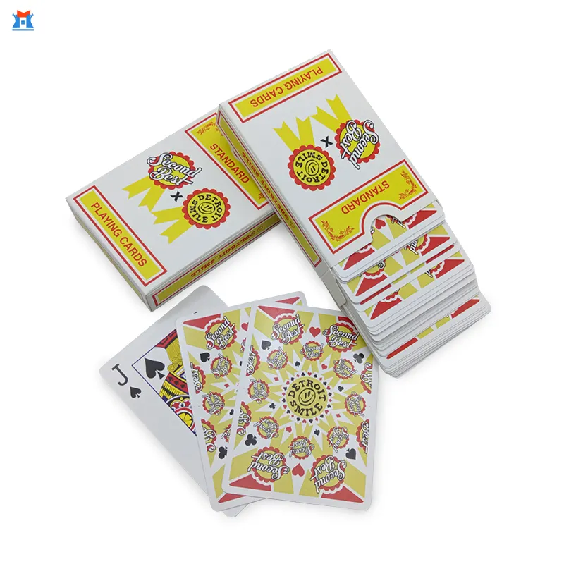 Free Sample Poker Card Custom Printing Personalized Design And LOGO High Quality Glossy Varnishing Playing Cards With Box