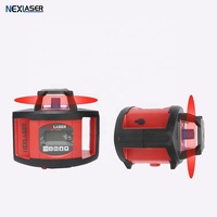 NEXLASER Niveau rotatif laser vert à nivellement automatique et à quatre poignées de haute qualité à double grade-Alimentation industrielle à piles