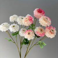 Flores Artificiales de Peonía de 6 Cabezas, Decoración de Seda para Bodas, Salón, Hogar, Sala de Estar, 6 Cabezas, Tallo Único, 78 cm