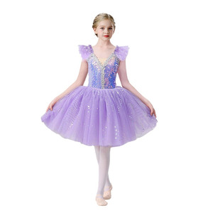 Vestido de Ballet con Lentejuelas Brillantes para Niñas, Tutú de Tul para Fiesta de <span class=keywords><strong>Navidad</strong></span>, Disfraz de Bailarina para Niñas - Product Image 6