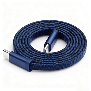 Câble de données plat tressé PD 60W en gros d'usine, câble de charge ultra-rapide USB C compatible avec les téléphones 17 et 16 - Product Image 4