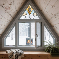 Ventana de Madera Revestida de Aleación de Aluminio Térmica Personalizada, Diseño Abatible de Acero Inoxidable, Bajo Mantenimiento, Doble Vidrio Templado para Baño