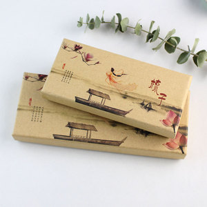 New Chinese Style <b>Paper</b> <b>Storage</b> <b>Box</b> Rectangular Jewelry <b>Box</b> With Elegant Design For Neatening And Gifting - Product Image 4