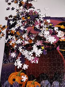 Halloween Phù Thủy Và Vạc Giấy Ghép Hình Câu Đố 500 Mảnh DIY Phim Hoạt Hình Đồ Chơi Cho Lễ hội Vui Vẻ Và Trang Trí Nội Thất - Product Image 4