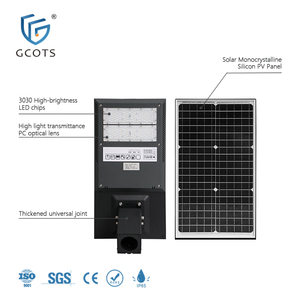 GCOTS High Efficiency Commercial Waterproof Outdoor 20W/30W/40W Integrated All in One Solar <b>Led</b> Street <b>Light</b> <b>with</b> <b>Motion</b> <b>Sensor</b> - Product Image 3