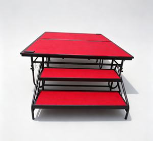 Scène modulaire pliable en acier de haute qualité avec roues universelles, système mobile, intérieur/extérieur, professionnel - Product Image 1