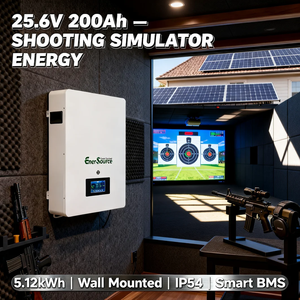 Baterai Lithium 25.6V 24V 200Ah 5kWh untuk Sistem Energi Surya yang Dipasang di Dinding - Product Image 4