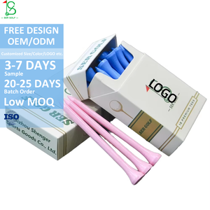 Golfball und Tee Geschenkset mit Individuellem Logo Leder-Etui Tasche Bambus-Holz Personalisiertes Premium-Zubehör für Golfer - Product Image 1