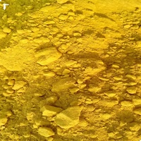 Poudre de pigment inorganique de papier de ciment de ciment de revêtement de brique de couleur jaune d'oxyde de fer