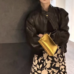 New Trendy Mini <b>Square</b> Crossbody Zipper Leather Bag Versatile Fashion Handheld Saddle for Women for Autumn Season Tanjing - Product Image 3