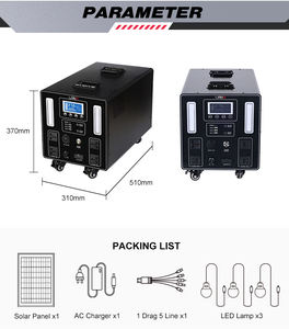 Système d'énergie solaire d'urgence hors réseau Fer LiFePO4 3000W 3500W Stockage d'énergie domestique Centrale solaire portable - Product Image 6