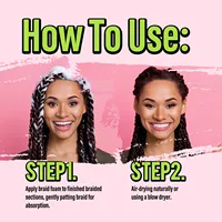 IMMETEE Mousse per Capelli a Tenuta Forte per Trecce, Twist e Locs, Controllo del Crespo e Lucentezza, 150ml