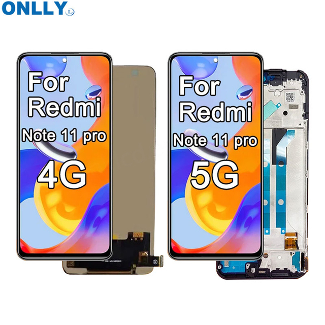 Screen Complete for Xiaomi Redmi Note 11 Pro 5G Replacement Display LCD Touch Screen Assembly With Digitizer