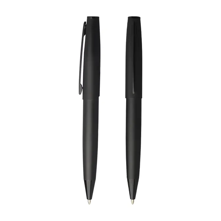 Bolígrafo De Metal negro mate, bolígrafo promocional