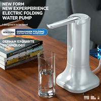 Distributeur d'eau électrique portable minimaliste et moderne avec interrupteur, pompe électrique pour bouteille de 5 gallons, charge USB