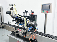 Machine d'étiquetage automatique Honemix pour flacons, ampoules, rouges à lèvres, mascara, machine d'étiquetage horizontale pour flacons ronds, machine d'étiquetage adhésive