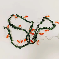 Offre Spéciale artificielle soie Lvy feuille abeille guirlande plastique vigne feuillage pour mariage décoration de noël suspendu verdure Arrangement