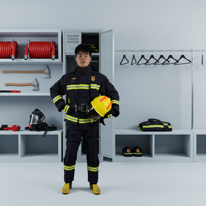Flame Retardant Aramid/Nomex <strong>Fire</strong> <strong>Suit</strong> for Emergency Rescue Category 1 Hazard Protection - Product Image 1