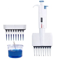 Pipette à volume réglable Dlab, autoclavable, monocanal et (8/12) multicanal, micropipette
