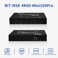 Controlador de Video Wall Industrial Profesional 1 Entrada 4 Salidas 4K60 HDMI/DP a 4x2K60 Splicer para Proyección LED LCD y Esports
