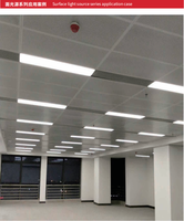 Rail en aluminium intégré pour plafond suspendu, pour éclairage linéaire, grille de ventilation centrale, tête de sprinkler et détecteur de fumée