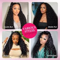 Perruques Lace Front en Cheveux Humains Cambodgiens Vierge, Ondulés Naturels, 10-30 Pouces, Perruque Frontale Complète HD Transparente avec Baby Hair