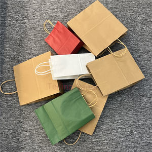 Vente en gros d'emballage d'épicerie kraft artisanal recyclé de qualité supérieure à emporter <span class=keywords><strong>sac</strong></span> en papier de restaurant personnalisé pour la <span class=keywords><strong>livraison</strong></span> de nourriture - Product Image 6