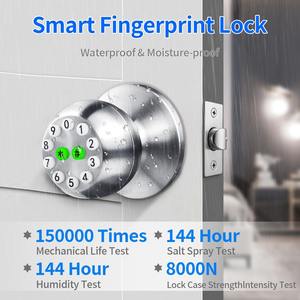 बायोमेट्रिक दरवाजा लॉक पासवर्ड लॉक कीलेस लॉक अनलॉक वाई-फाई स्मार्ट डोर हैंडल एल्यूमीनियम डिजिटल लॉक दरवाजा - Product Image 3