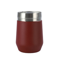 Verre à vin rouge Unisweet 12oz en acier inoxydable à double paroi en forme de U, vierge pour sublimation, mug cadeau DIY, isolation thermique 6 heures