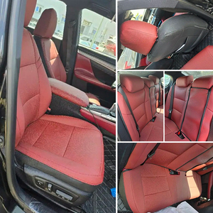 Pour Lexus <span class=keywords><strong>GS</strong></span> Series GS350 <span class=keywords><strong>GS</strong></span> 350, housses de siège sur mesure, accessoires de voiture, 5 sièges, cuir artificiel, couverture complète - Product Image 2