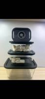 Bocal en Verre Hermétique de Conservation, Récipient Sous Vide avec Pompe, Boîtes en Plastique pour Stockage Alimentaire au Réfrigérateur de Cuisine