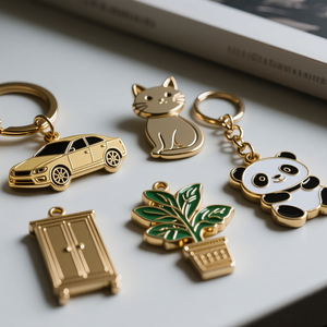 Factory Wholesale Metal Keychain Customized Animal Car Enamel Accessories