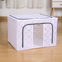 Nouvelle boîte de rangement pliable en tissu non tissé 3D embossé, série Baina Box, capacité >35L, 62x40x42cm, cube pour vêtements et jouets