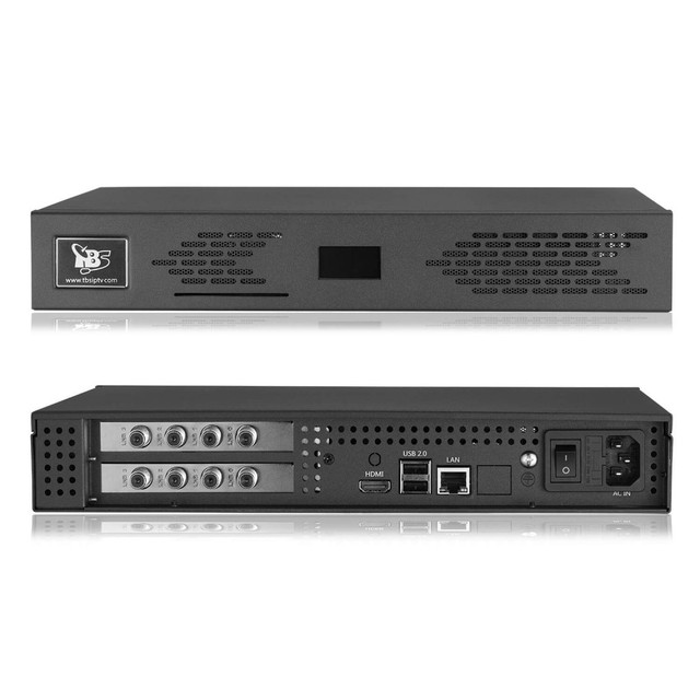 TBS DVB-S2X to IP Gateway Server 8 Frequencies Digital Terrestrial Cable Channels Streaming in UDP RTP HTTP RTMP SRT