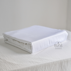 Parure de lit en bambou bio blanc, tissu 60s, qualité supérieure, ensemble 4 pièces : housse de coussin, housse de couette, drap, 300TC, rafraîchissante, écologique - Product Image 2
