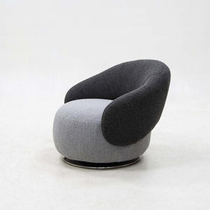 Light Luxury <b>Chair</b> Solid Wood Base Leisure <b>Chair</b> Single Sofa <b>Chair</b> for Home Hotel <b>Office</b> Living Room <b>Black</b> Swivel <b>Chair</b> - Product Image 4