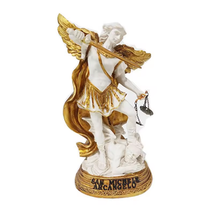 Nouvelle conception de la statue de l'archange Saint-<span class=keywords><strong>Michel</strong></span>, art chrétien, décoration intérieure, souvenir religieux, résine, produits religieux catholiques, Noël - Product Image 4