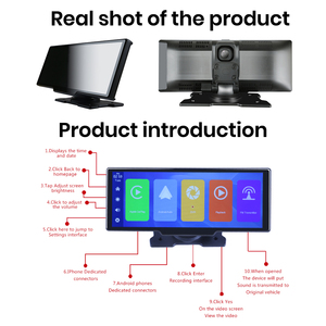 10.26 Android 12 xe hiển thị không dây Carplay Android Auto 1600 600 HD GPS Wifi 5 Wát Loa - Product Image 5