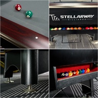 Mesa de Billar Americana de 7, 8 y 9 pies de Stellarway Wholesale, Tamaño Estándar para Torneos, Fácil de Montar y Desmontar