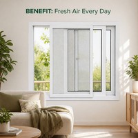 Fenêtre à auvent en PVC, à ouverture par le haut, couleur personnalisée, double vitrage, isolation thermique, étanche, fabrication OEM, fenêtre à battant